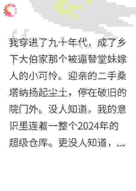 穿书90：我在年代文里狂卷物资